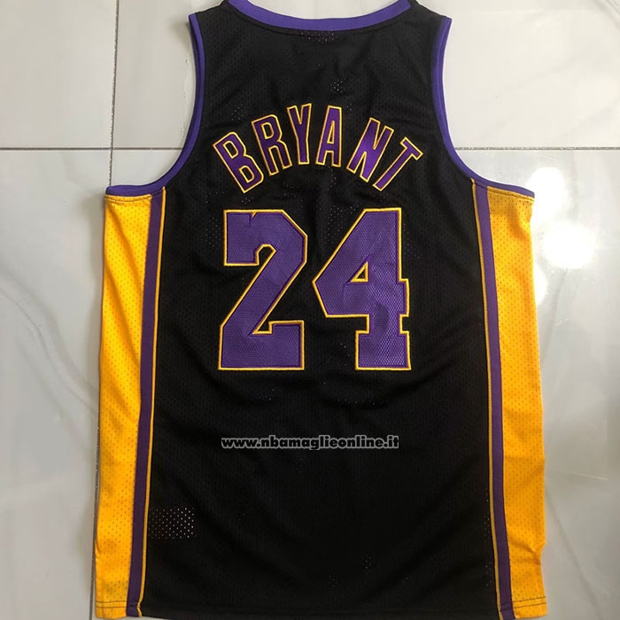 Maglia Los Angeles Lakers Kobe Bryant #24 Mitchell & Ness 2009-10 Nero
